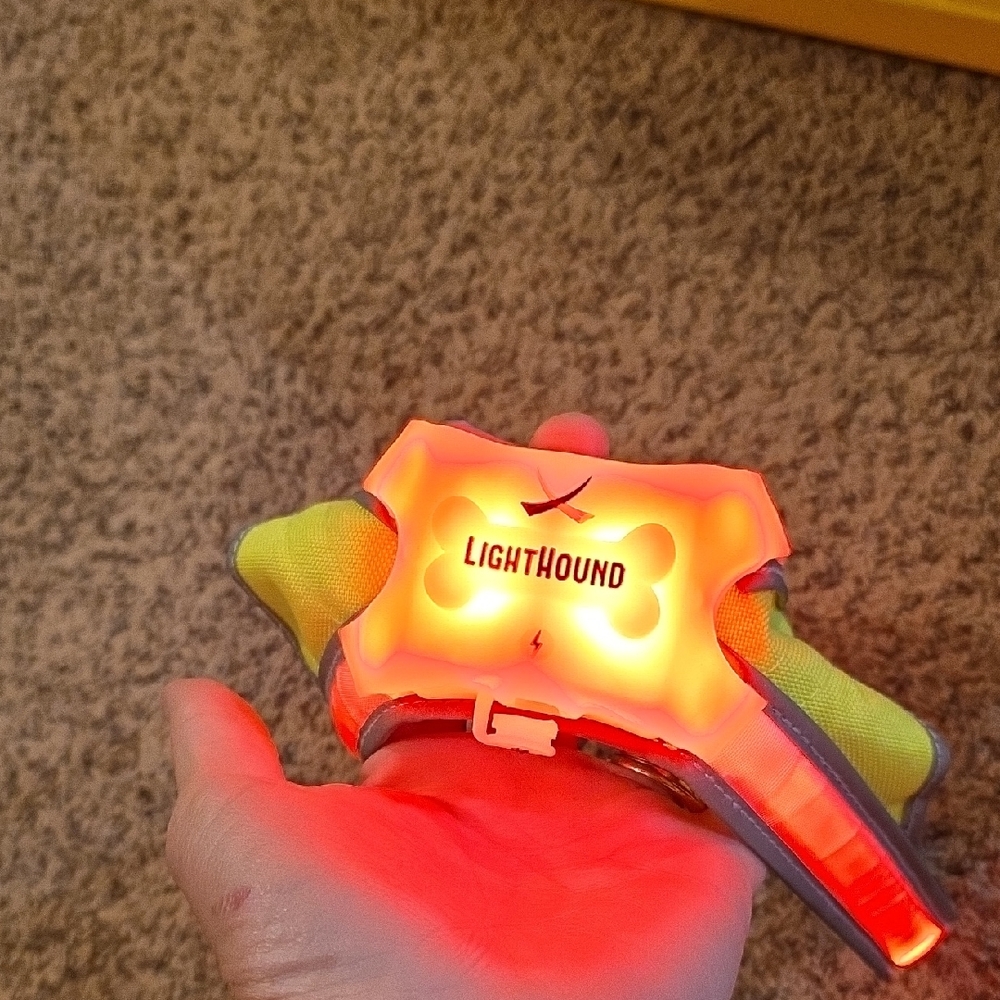 LED Dog Harness - Orange